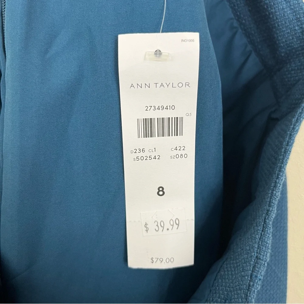 ANN TAYLOR NWT Textured Buttoned A-Line Skirt Womens Size 8 - Picture 5 of 6